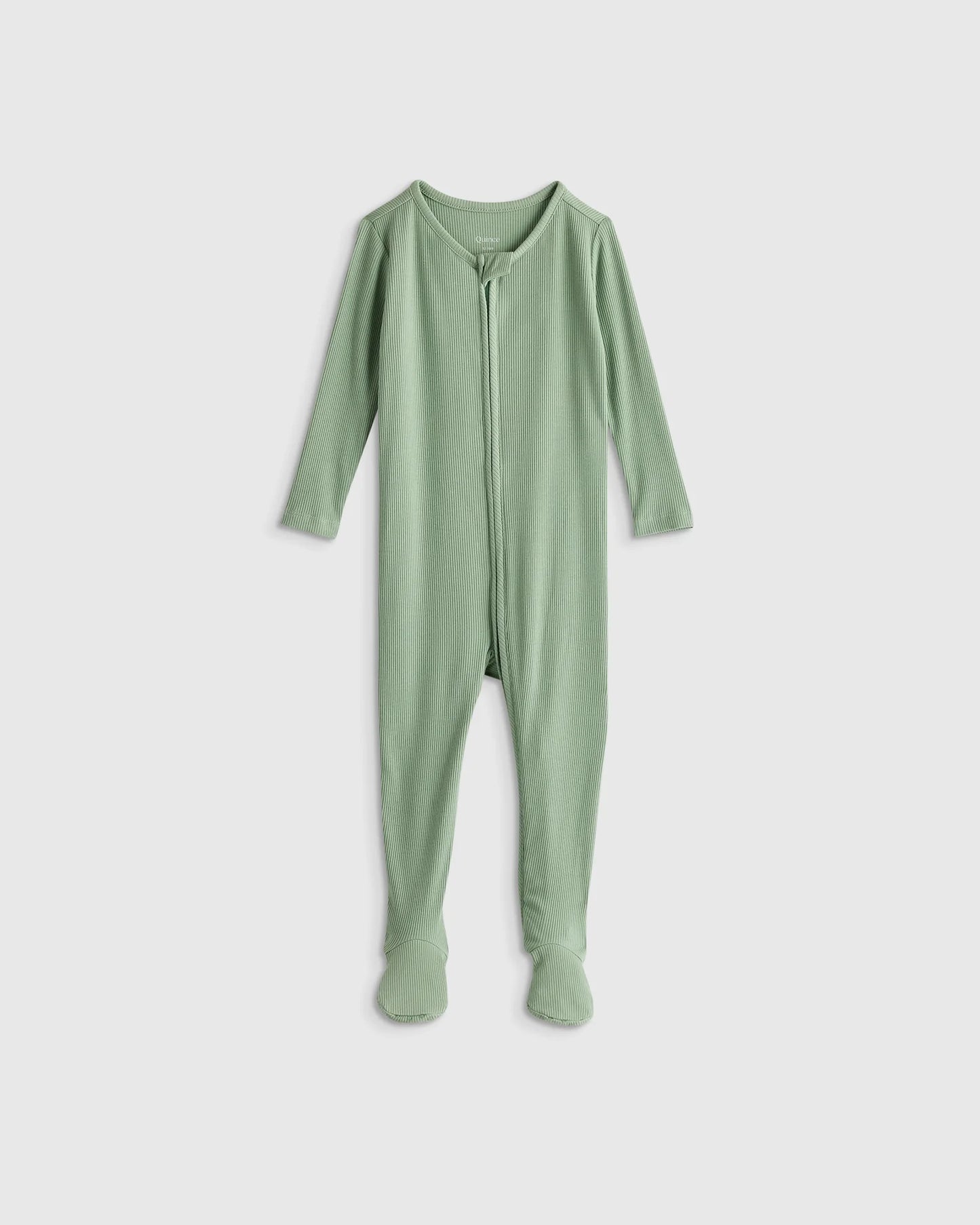 Softest Rib Footie - 12-18M / Sage Green