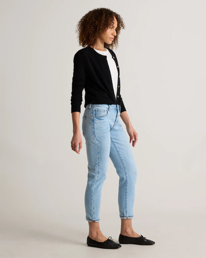 Luna Stretch Slim Boyfriend Jeans - 24 / Stormy Blue