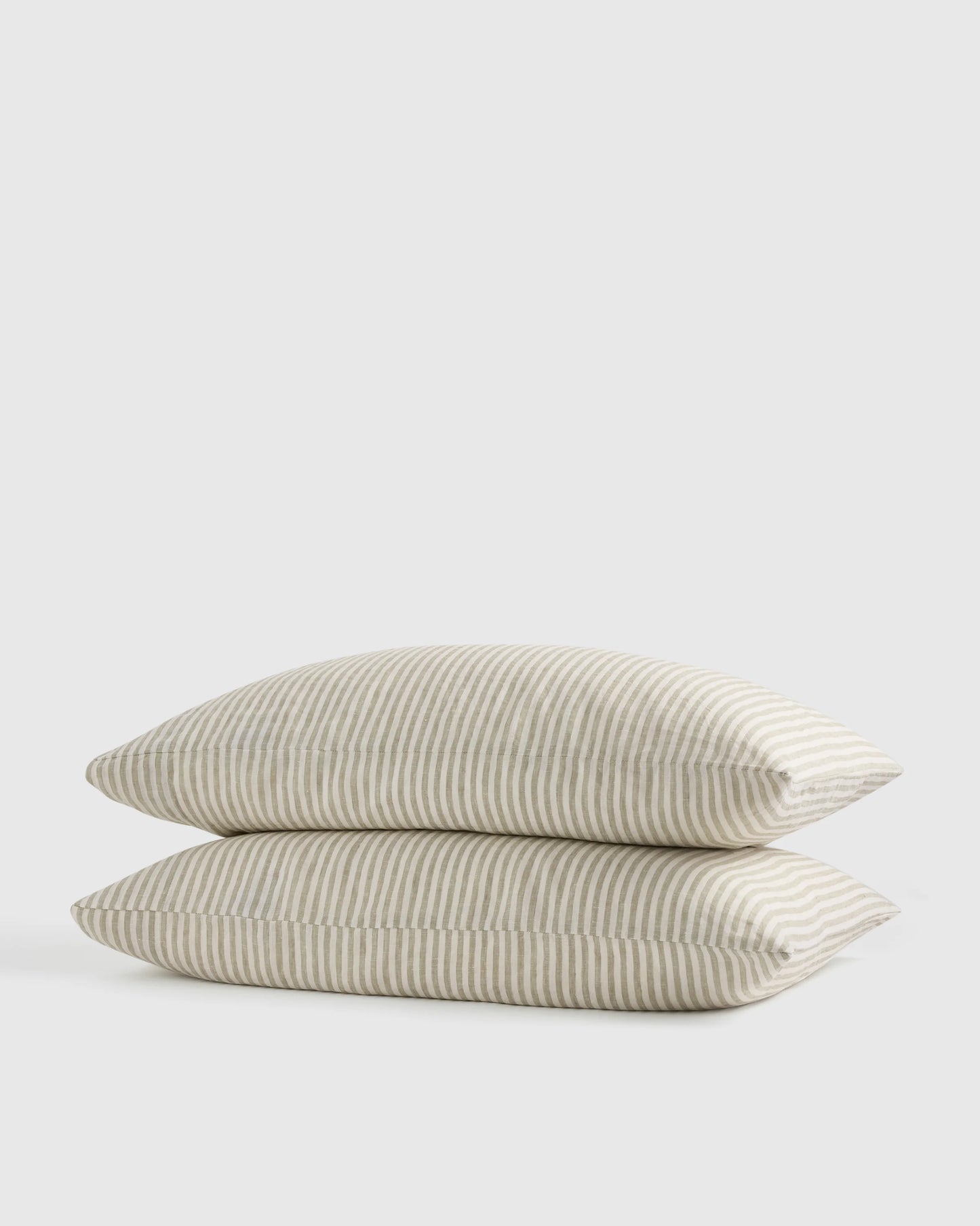 European Linen Pillowcase Set - Standard / White