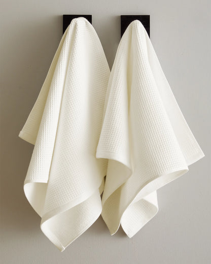 Turkish Waffle Terry Bath Sheet Bundle - One Size / White