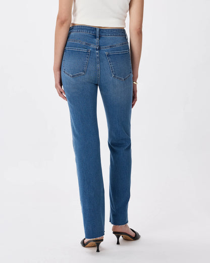 Bella Stretch Straight Jeans - 24 / Twilight Blue Fray