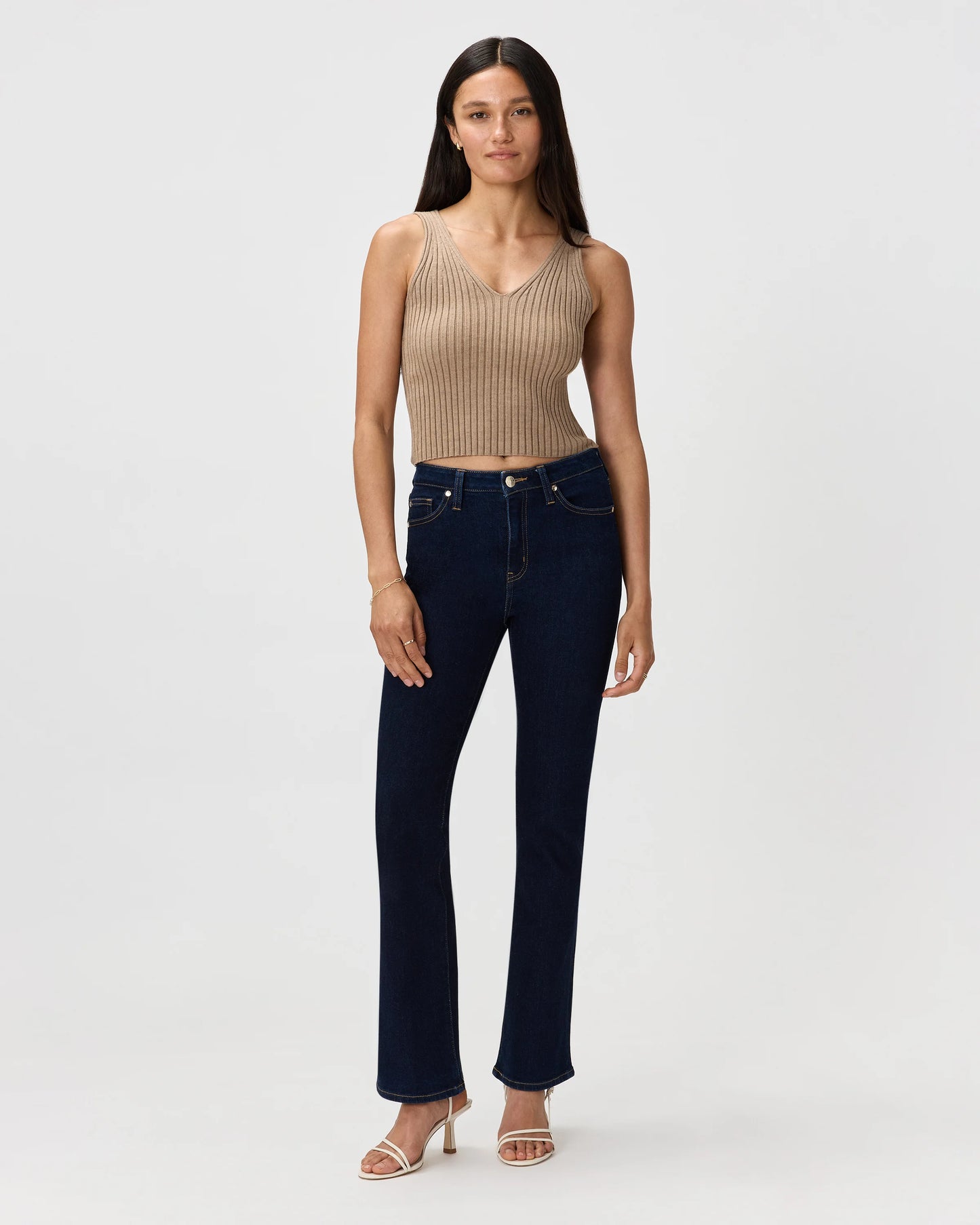 Bella Stretch Kick Flare Jeans - 24 / Deep Rinse