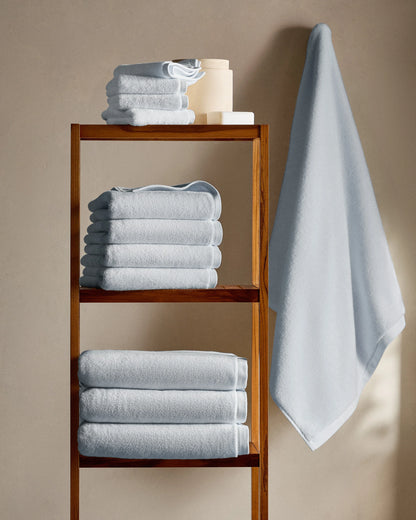Plush Organic Turkish Cotton Hand Towel (Set of 2) - One Size / White