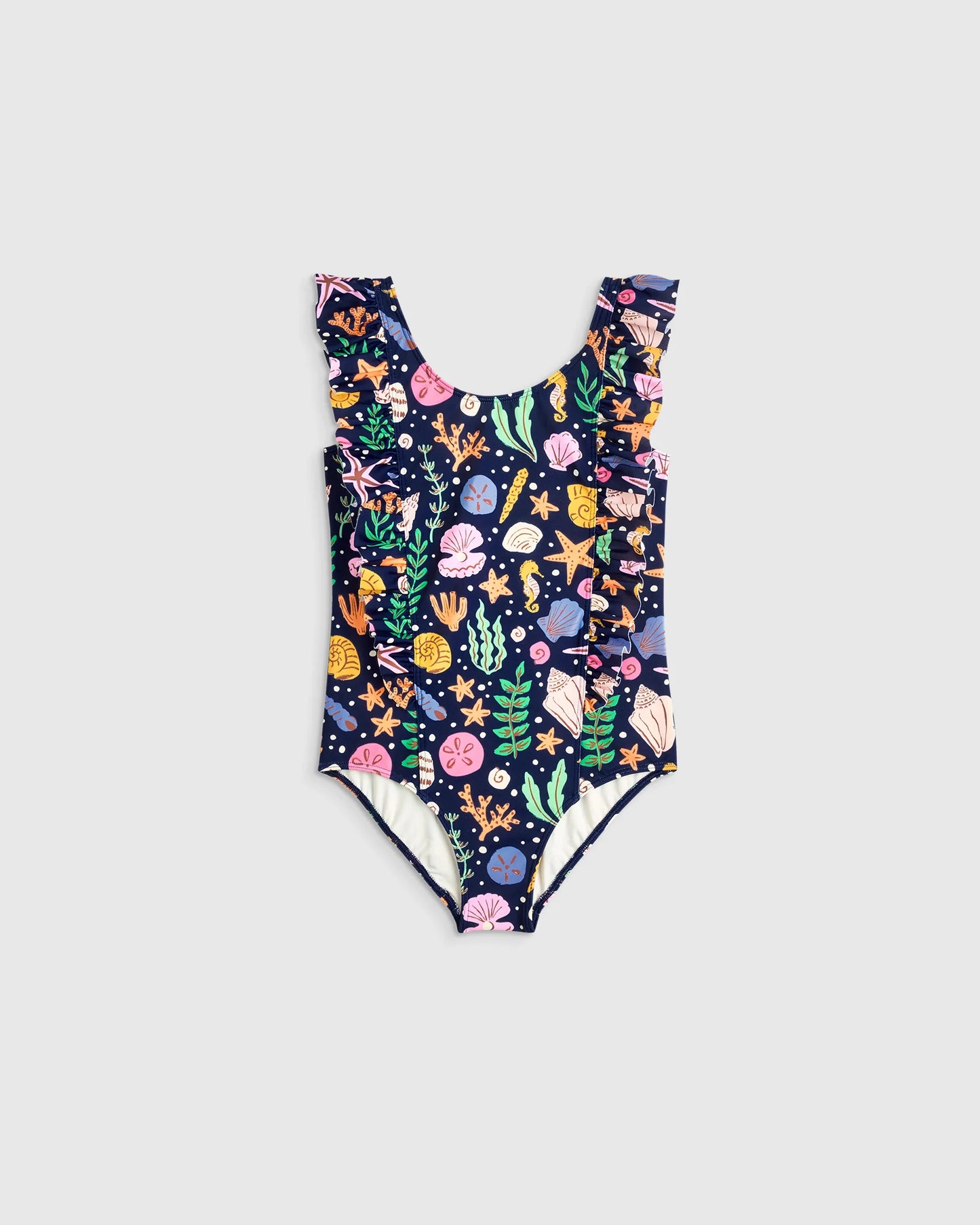 Ruffle One Piece Swimsuit - 6 / Soft Ditsy Floral