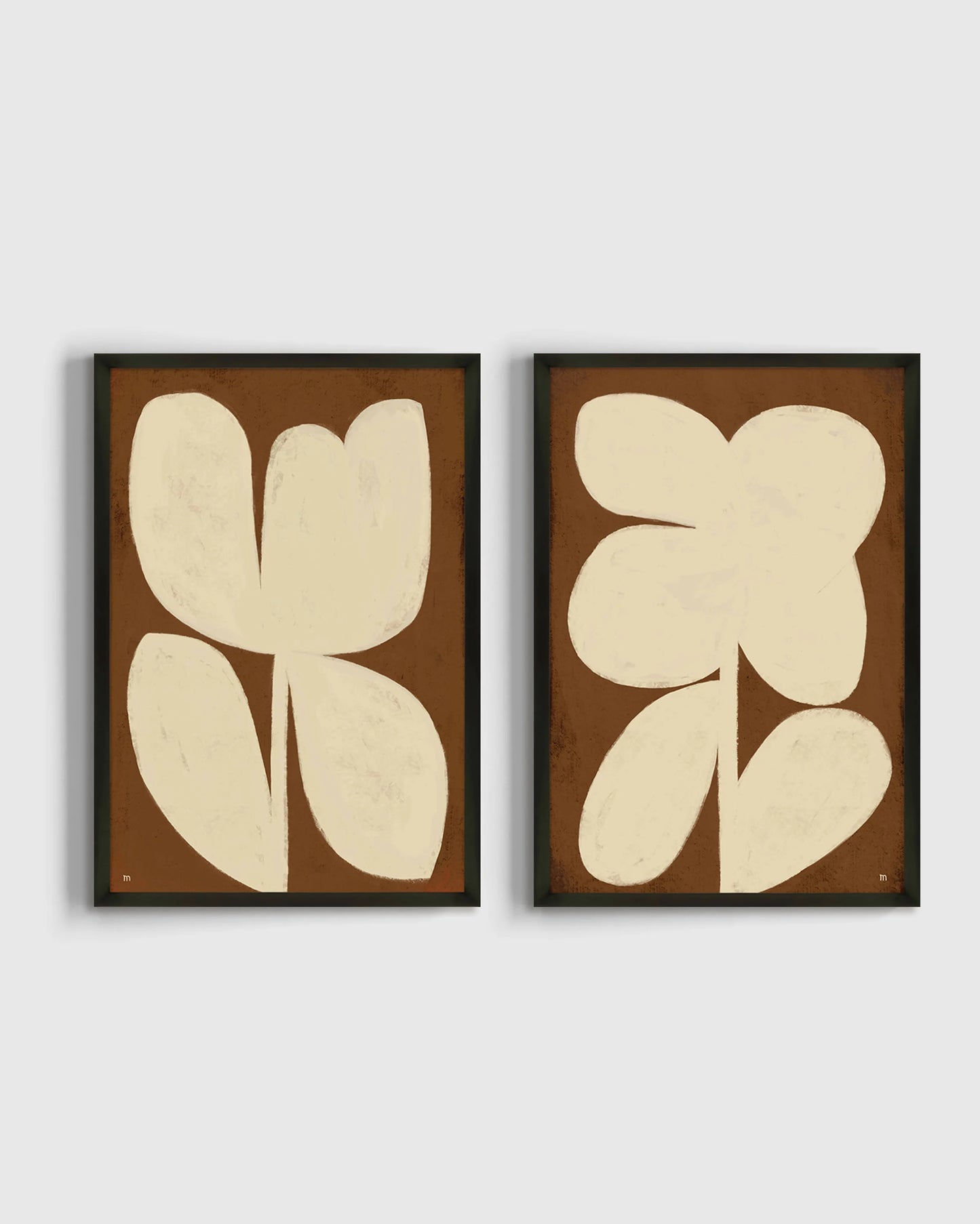 Perennial by Marco Marella (Set of 2) - 17.25"x25.25" / Oak