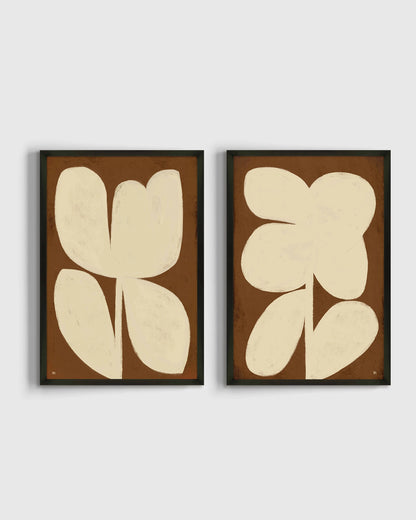 Perennial by Marco Marella (Set of 2) - 17.25"x25.25" / Oak