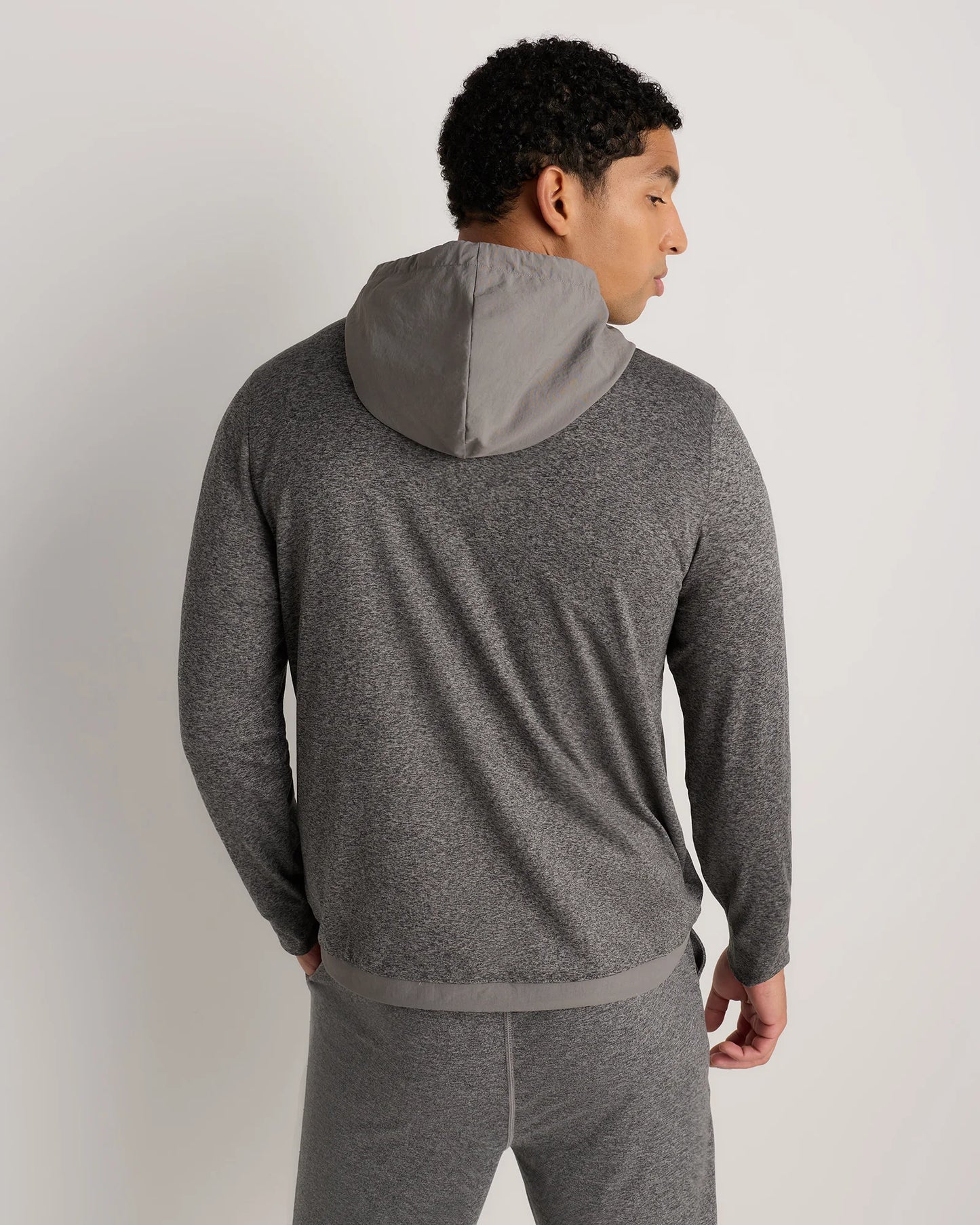 Flowknit Performance Hybrid Pullover Hoodie - S / Heather Green