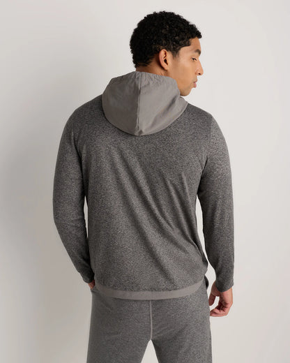 Flowknit Performance Hybrid Pullover Hoodie - S / Heather Green