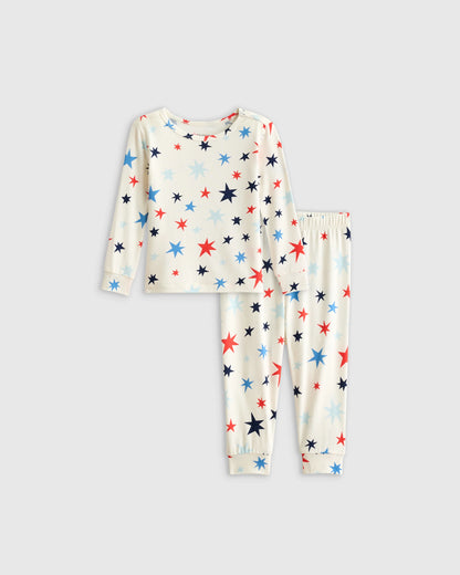 Bamboo Long Sleeve and Pant Pajama Set - 12-18M / Wildflower Dreams