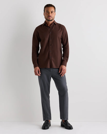 Organic Cotton Cashmere Dress Shirt - XS / Pale Blue