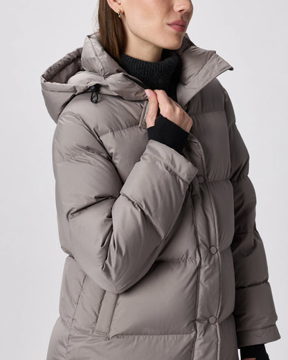 Responsible Down Long Puffer Jacket - XS / Black