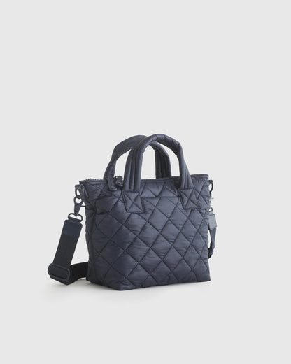 Transit Quilted Small Crossbody Tote - One Size / Taupe Brown