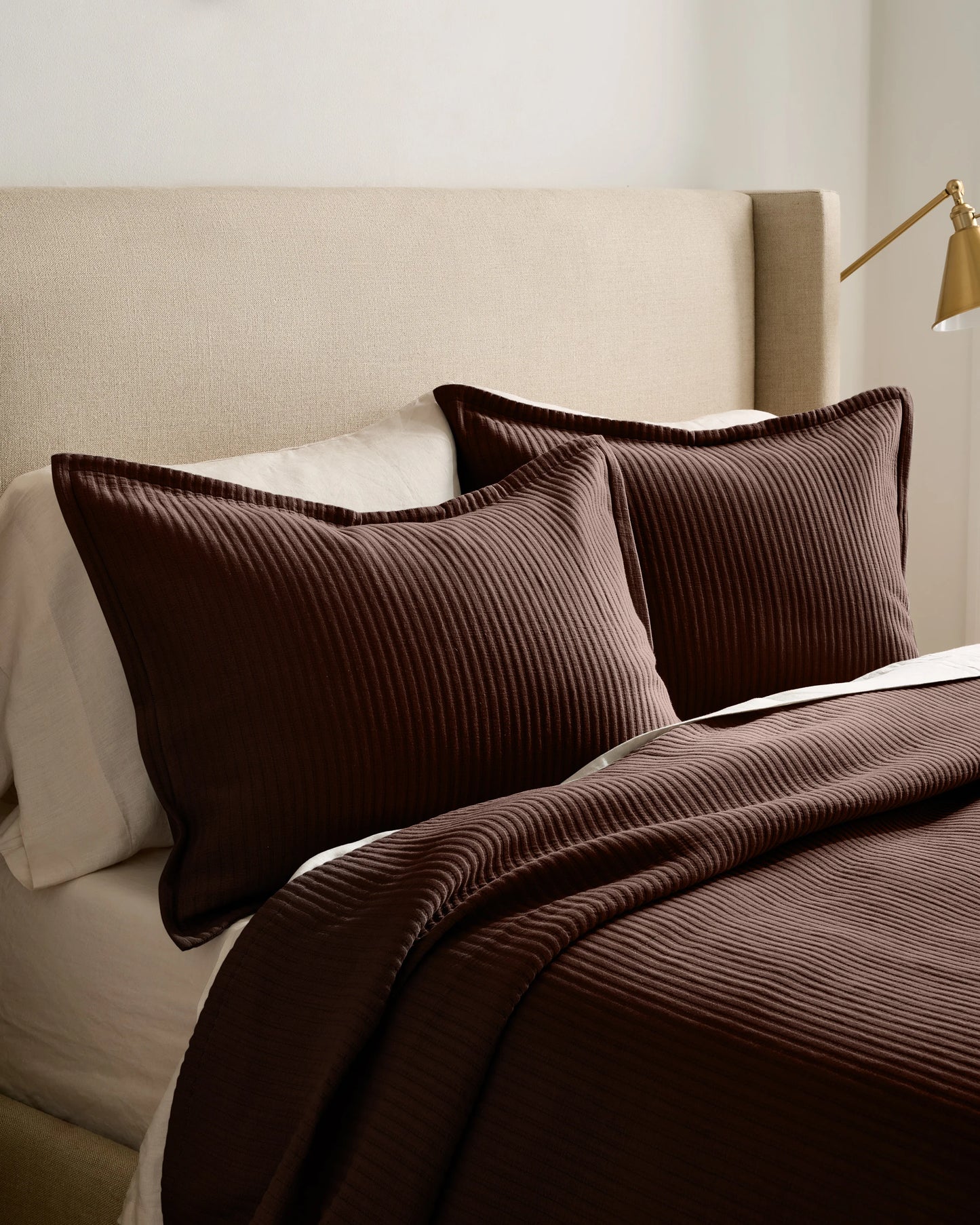 Organic Cotton Matelasse Coverlet - Twin / Dried Sage