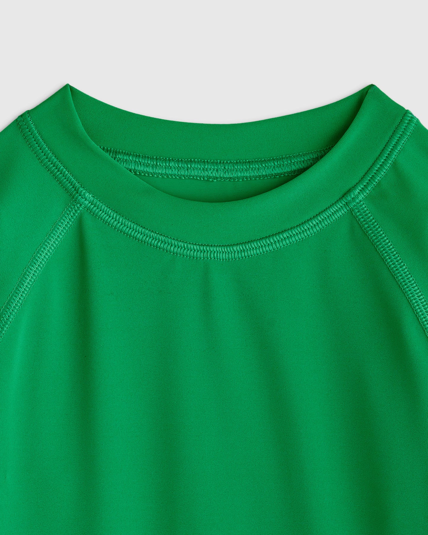 Long Sleeve Raglan Rash Guard - 2T / Island Aqua