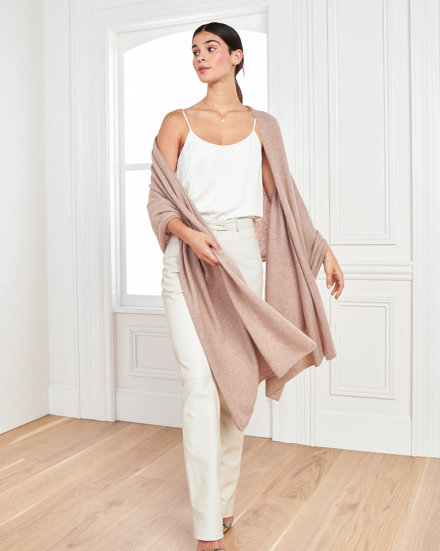 Mongolian Cashmere Wrap - One Size / Oatmeal