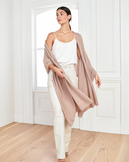 Mongolian Cashmere Wrap - One Size / Oatmeal