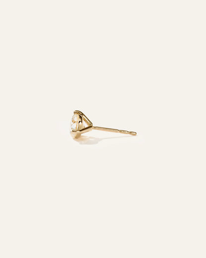 14K Gold Lab Grown Diamond Martini Studs - 1ctw - One Size / Yellow Gold