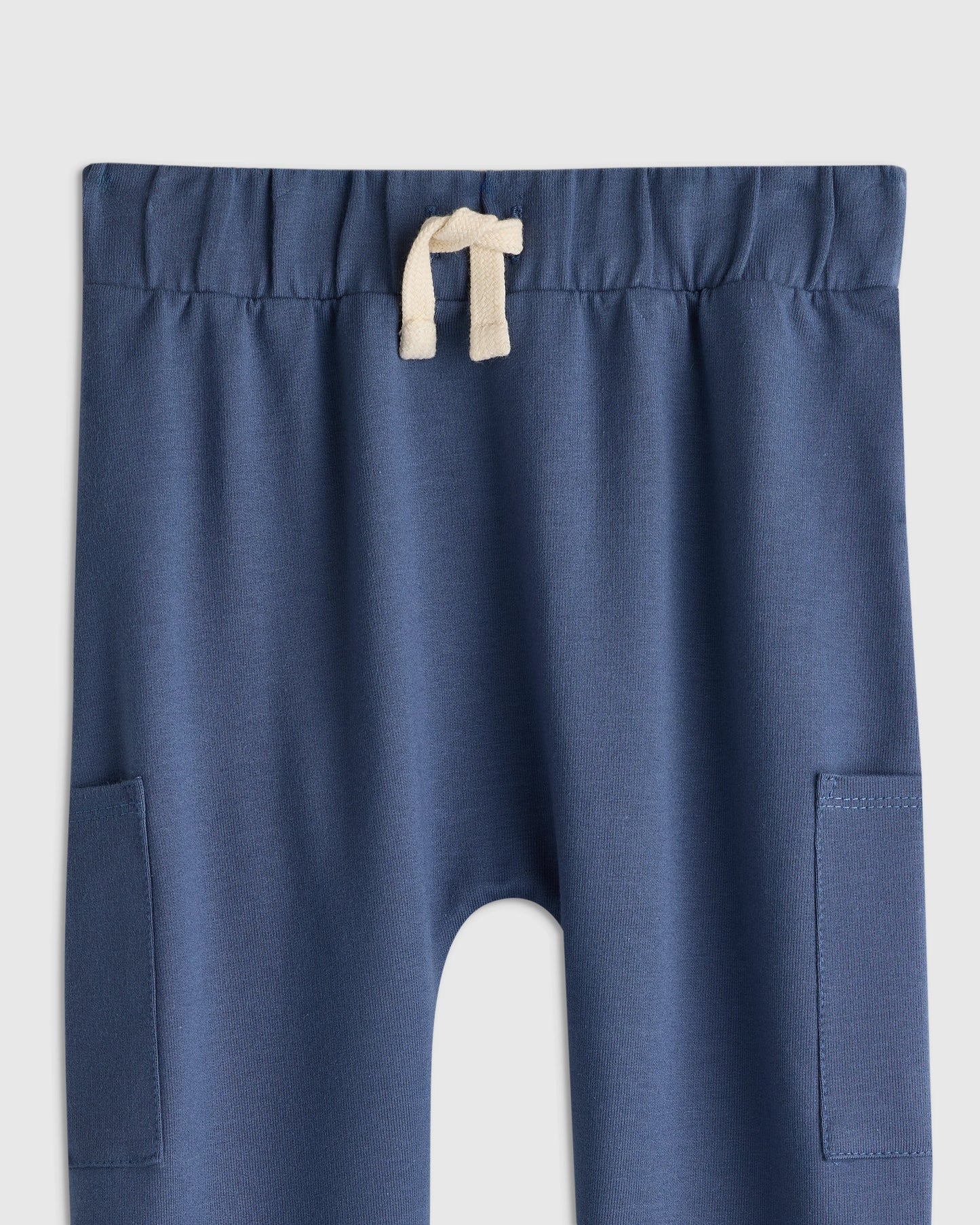 Organic Cotton French Terry Pocket Pants - 2T / Vintage Blue