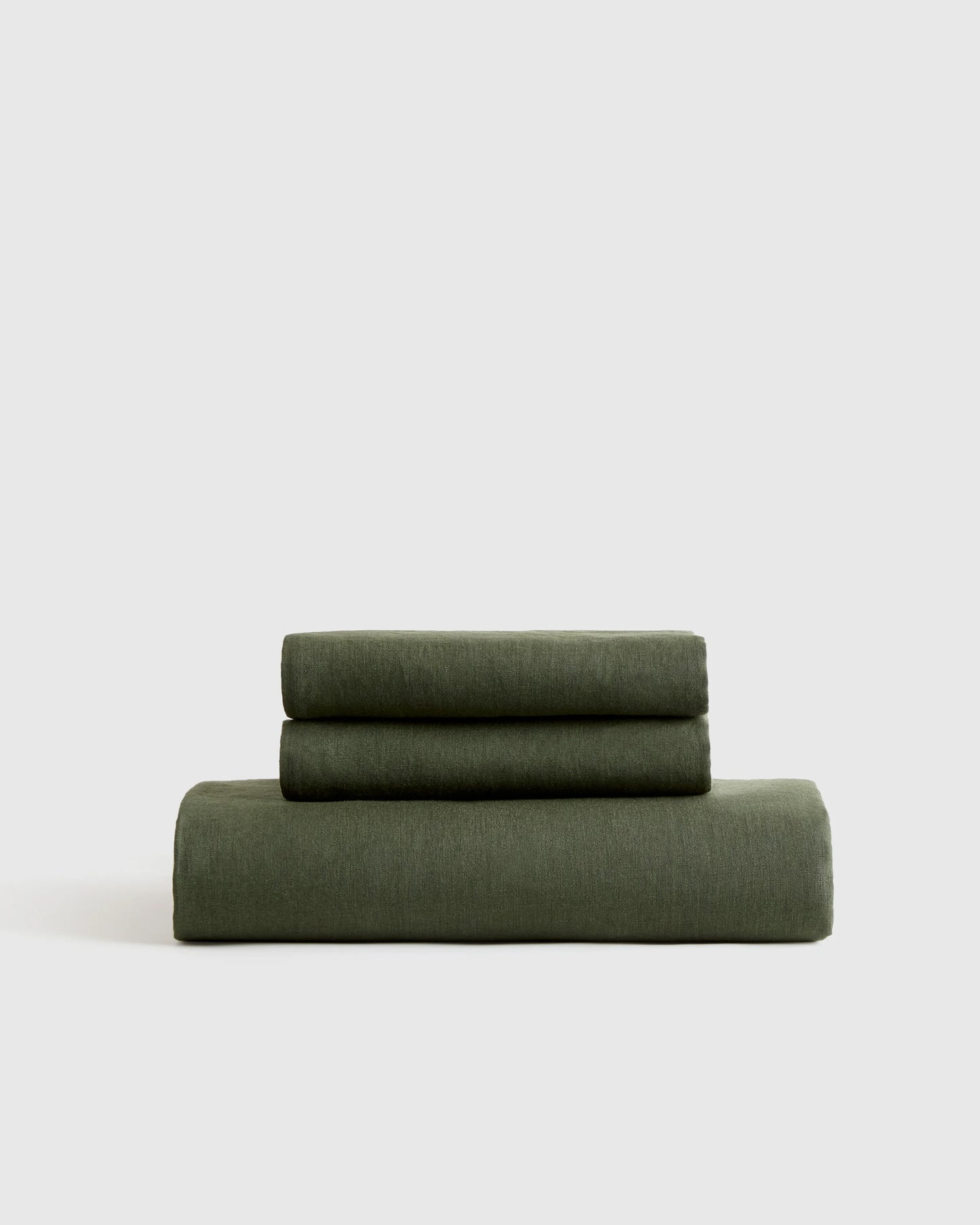 European Linen Fitted Sheet Set - Twin / Peach