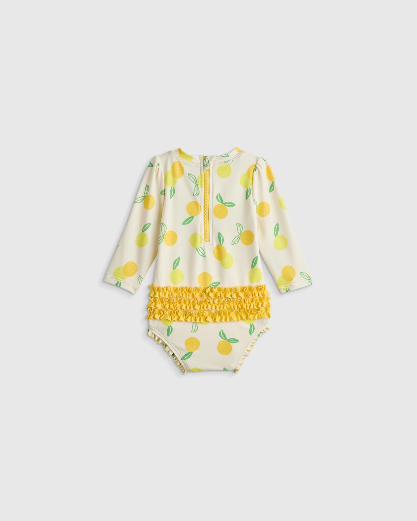 Long Sleeve Tie One-Piece Swimsuit - 0-3M / Soft Ditsy Floral