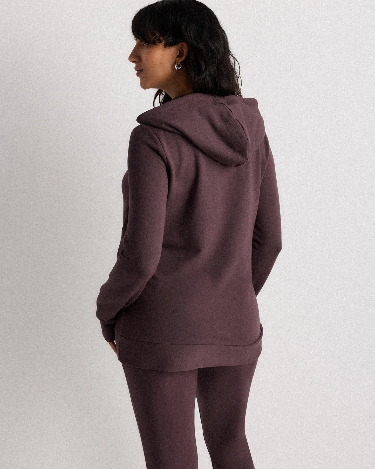 SuperSoft Fleece Maternity & Nursing Hoodie - XS / Off-White