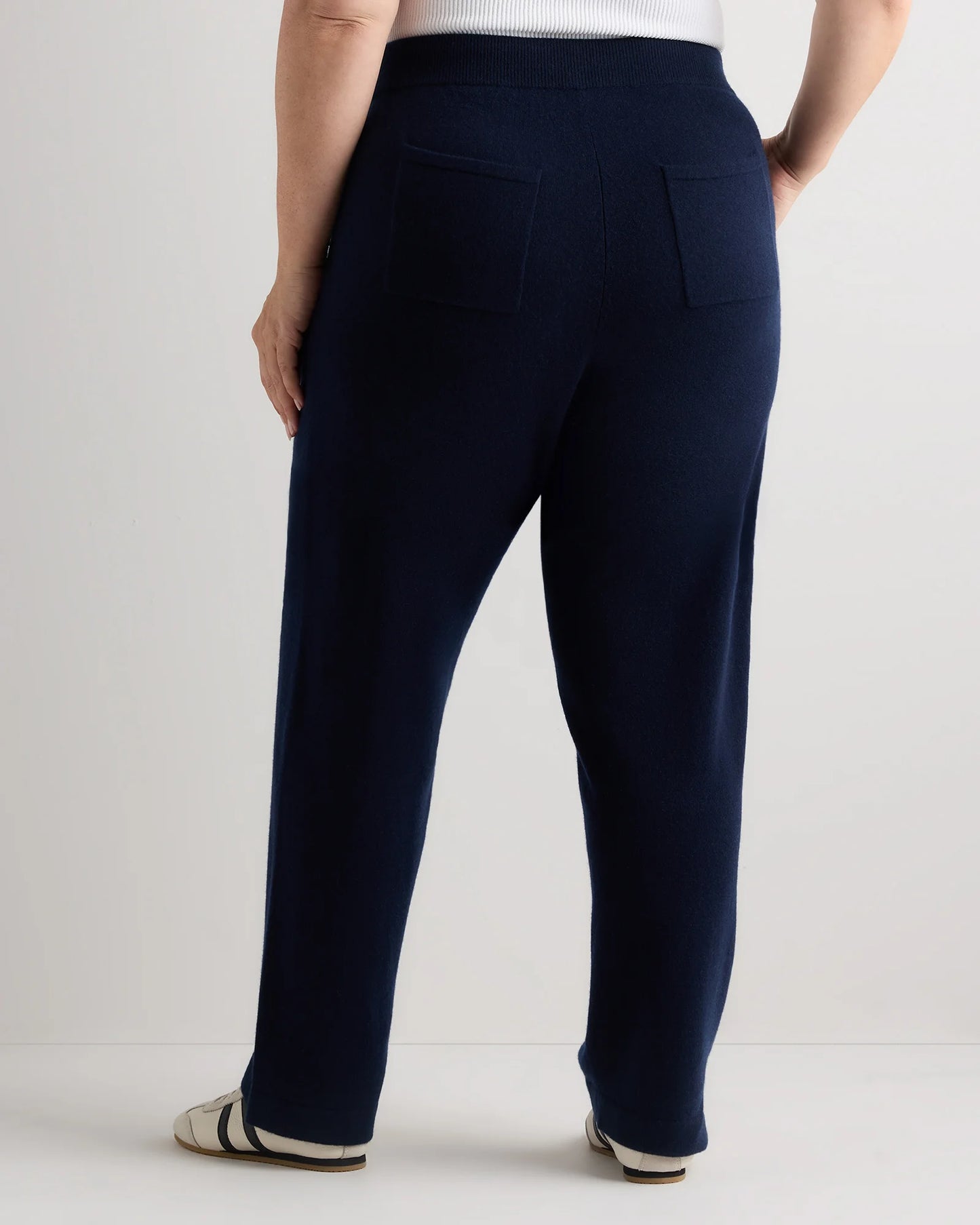 Mongolian Cashmere Straight Leg Pants - 1X / Brown