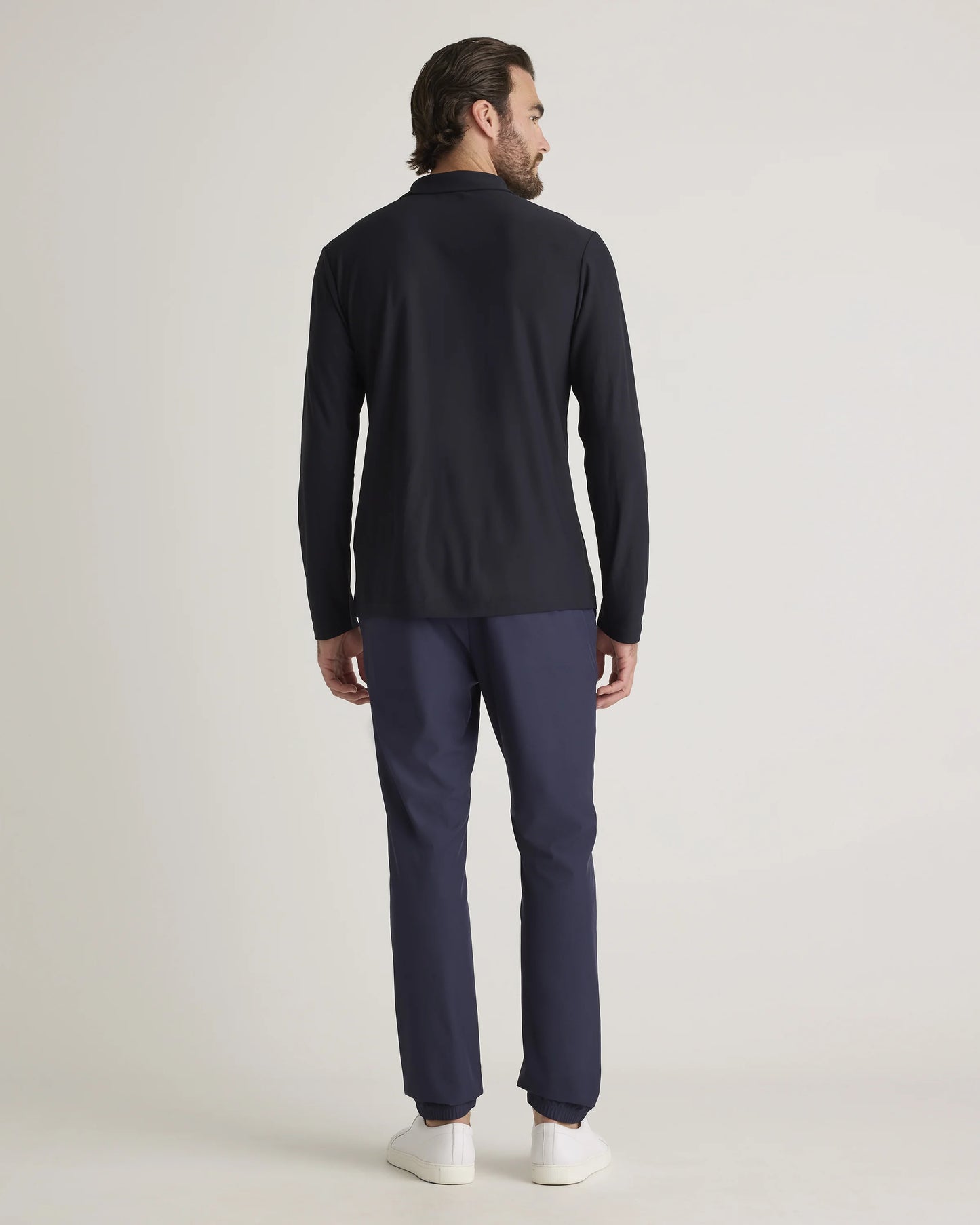 ProPique Performance Long Sleeve Polo - S / Navy