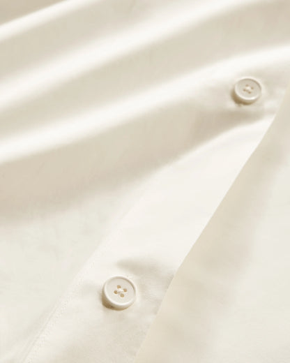 Organic Crisp Percale Deluxe Bedding Bundle - Twin / White