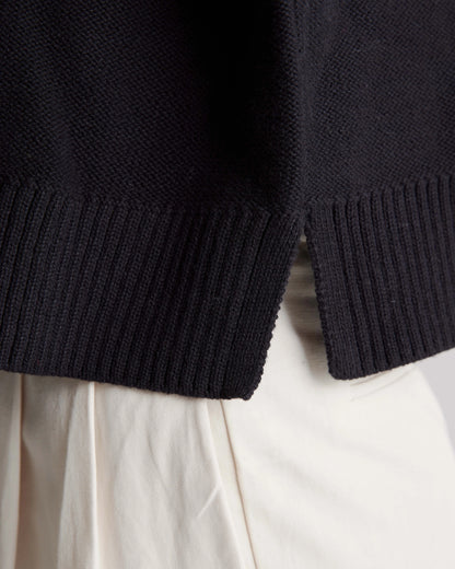 100% Organic Cotton Cropped Cardigan - XS / Heather Brown