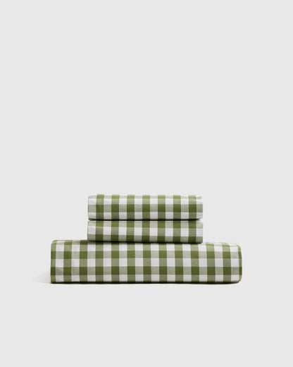 Organic Crisp Percale Fitted Sheet Set - Twin / Espresso