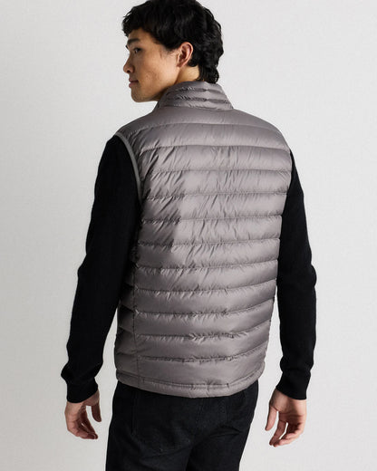 Lightweight Down Packable Puffer Vest - S / Overcast Grey
