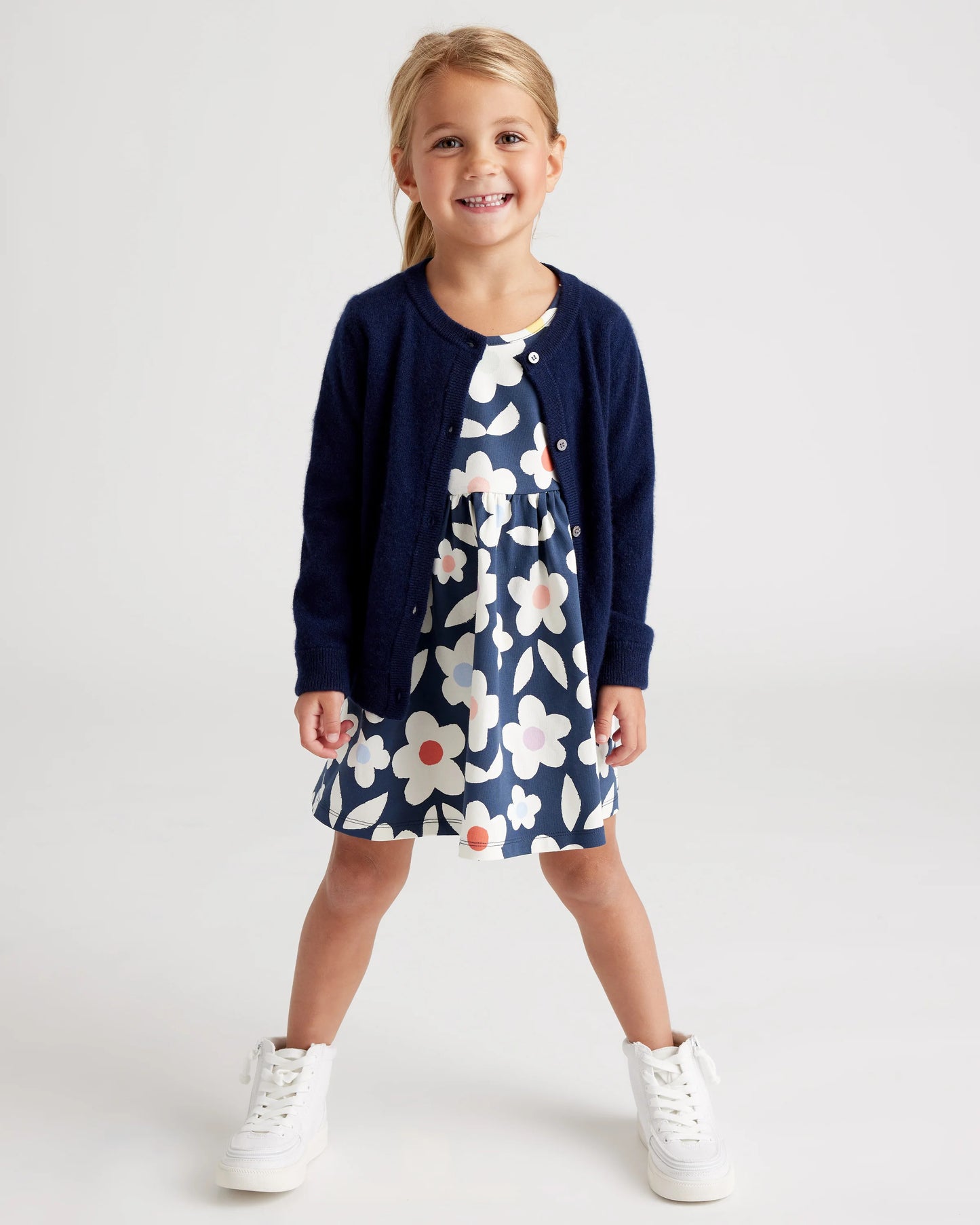 Organic Cotton Skater Dress - 2T / Sweet Cherries