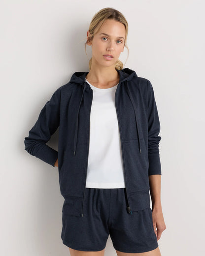 Flowknit Full-Zip Hoodie - XS / Heather Deep Navy