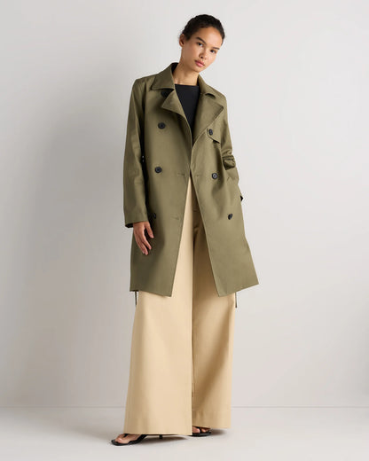 Comfort Stretch Trench Coat - XS / Navy