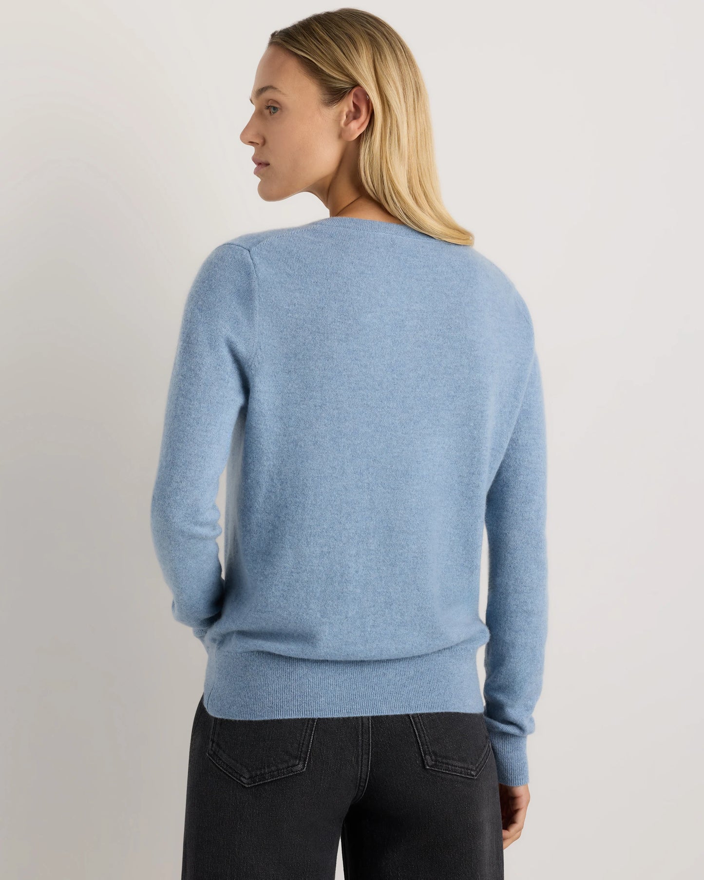 Mongolian Cashmere Cardigan Sweater - XS / Black
