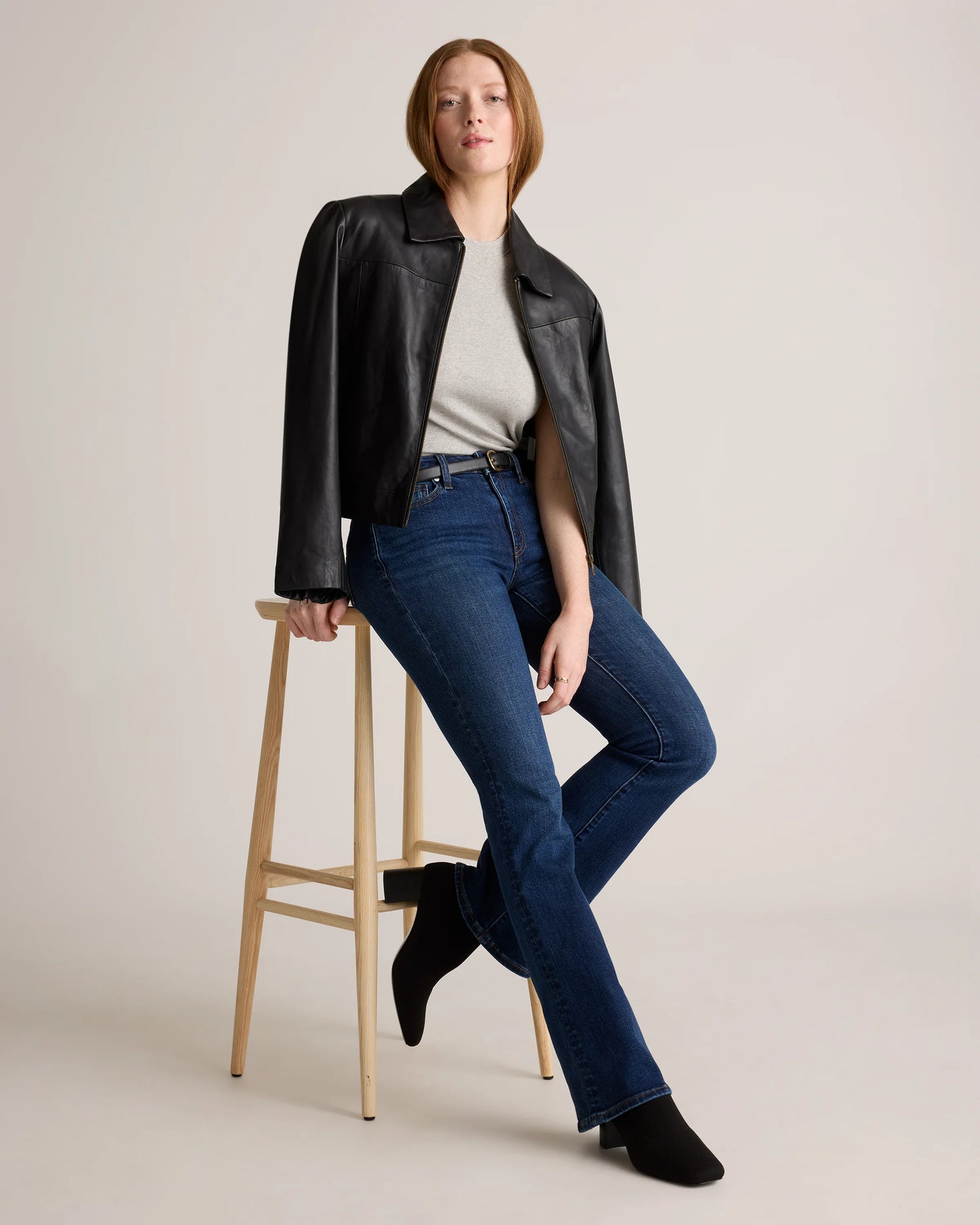 Luna Stretch Flare Jeans - 24 / Black