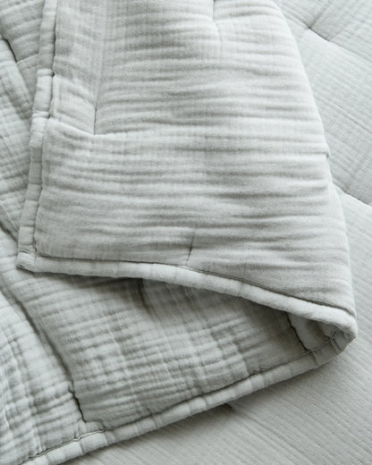 Organic Cotton Gauze Dream Quilt - Twin / Dried Sage