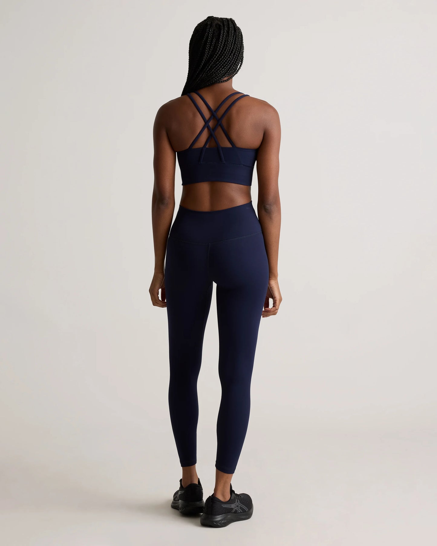 Power-Up Long Line Strappy Sports Bra - XS / Classic White