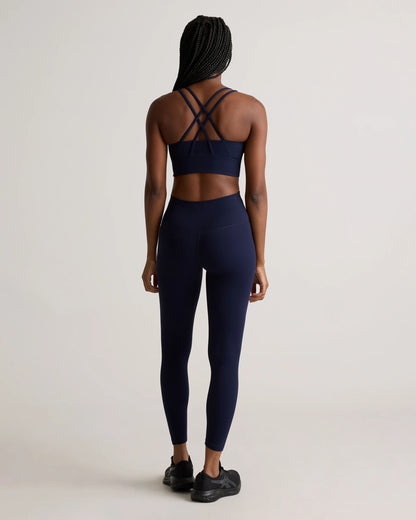 Power-Up Long Line Strappy Sports Bra - XS / Classic White