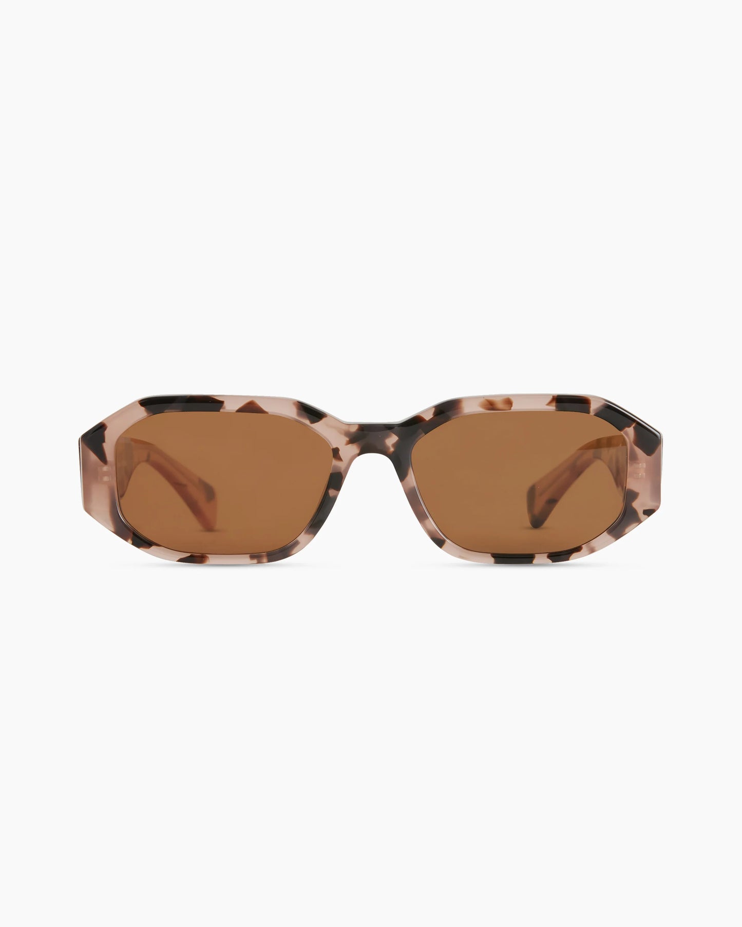 Cora Polarized Acetate Sunglasses - Wide / Black with Grey lens