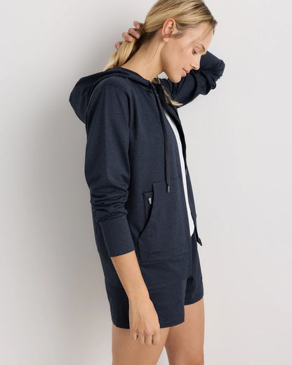 Flowknit Full-Zip Hoodie - XS / Heather Deep Navy