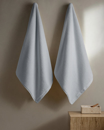 Plush Organic Turkish Cotton Bath Towel (Set of 2) - One Size / White