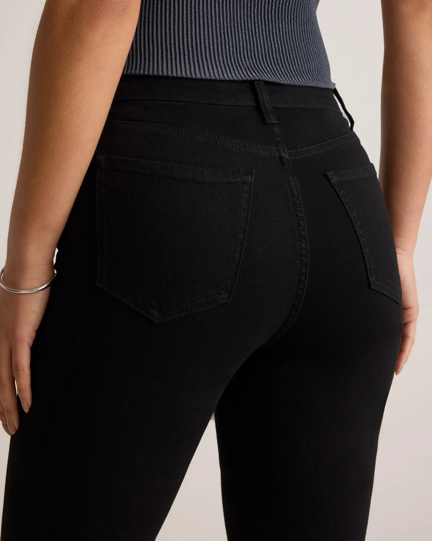 Bella Stretch Kick Flare Jeans - 24 / Deep Rinse