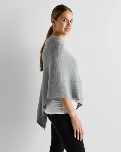 Lightweight Cotton Cashmere Nursing Shawl - One Size / Pale Custard Yellow