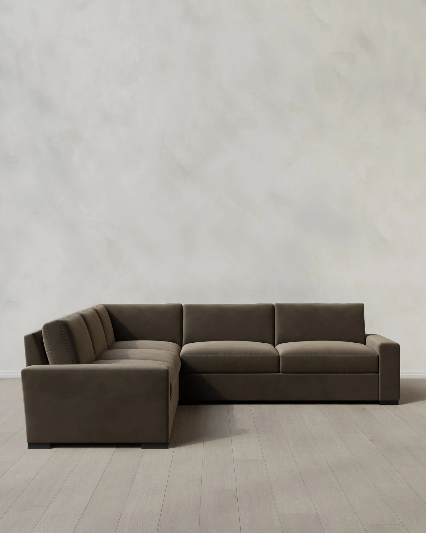 Stillman L Sectional in Performance Velvet - 116x116 / Java
