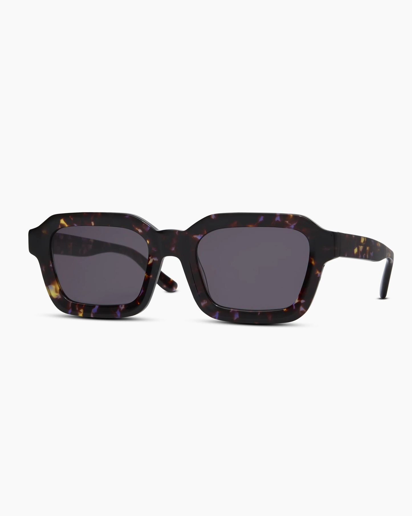 Ibiza Polarized Acetate Sunglasses - One Size / Amethyst Tortoise with Grey lens