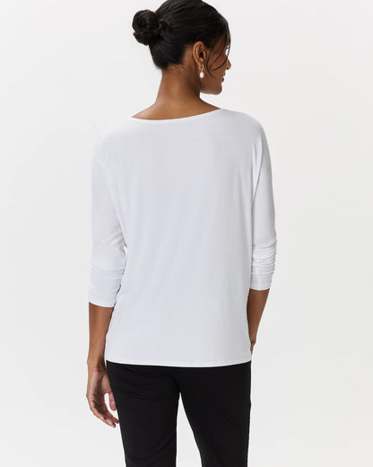 Bamboo Jersey Maternity Long Sleeve Tee (2-pack) - XS / Wine Tasting Red/Nocturnal Green