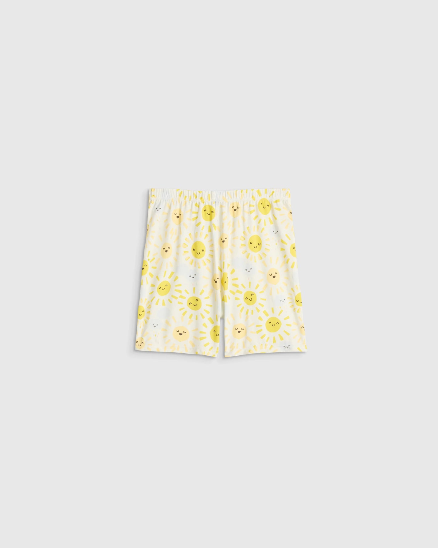 Bamboo Short Sleeve and Shorts Pajama Set - 2T / Lavender Hearts