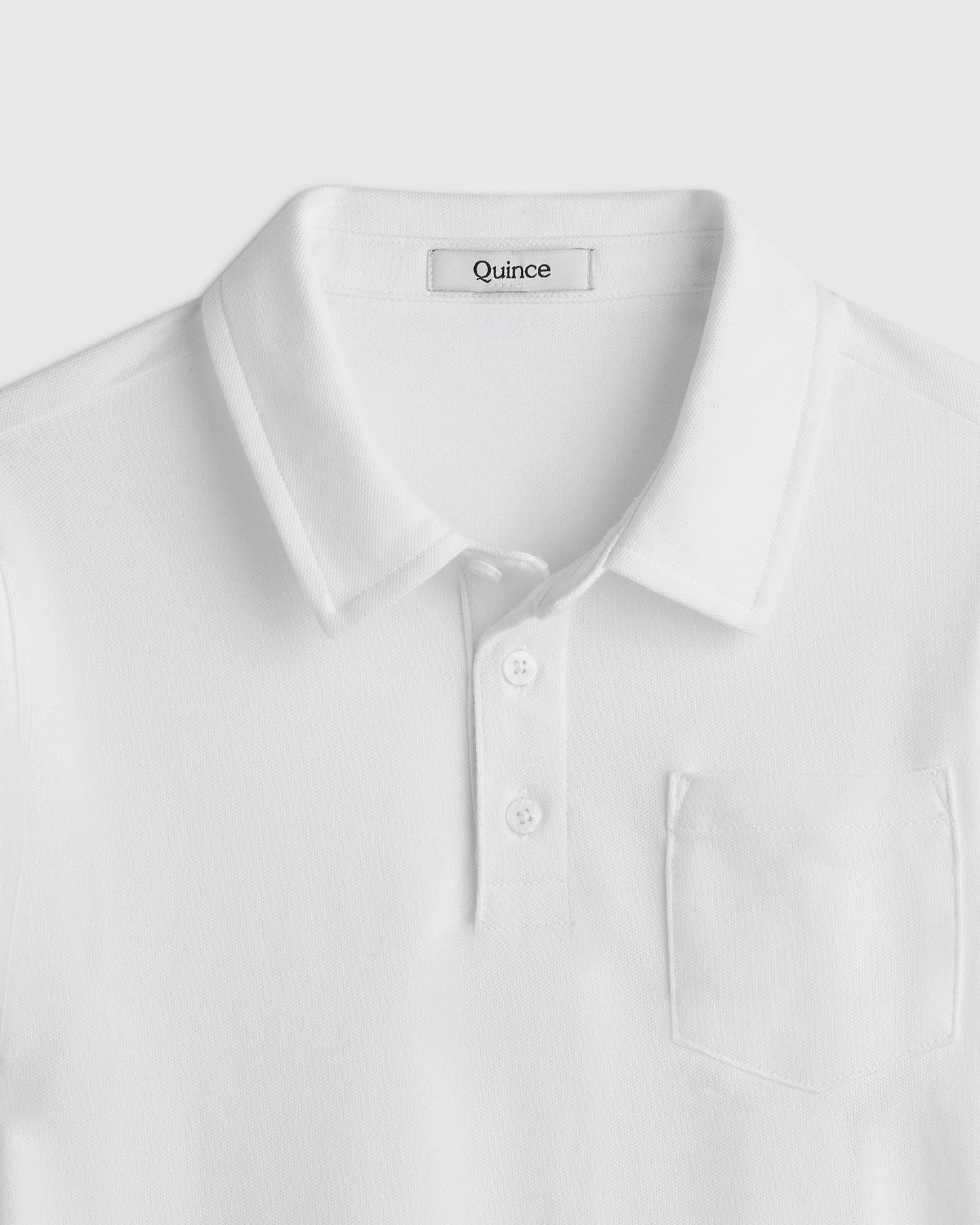 Organic Cotton Short Sleeve Pique Polo - 6 / White