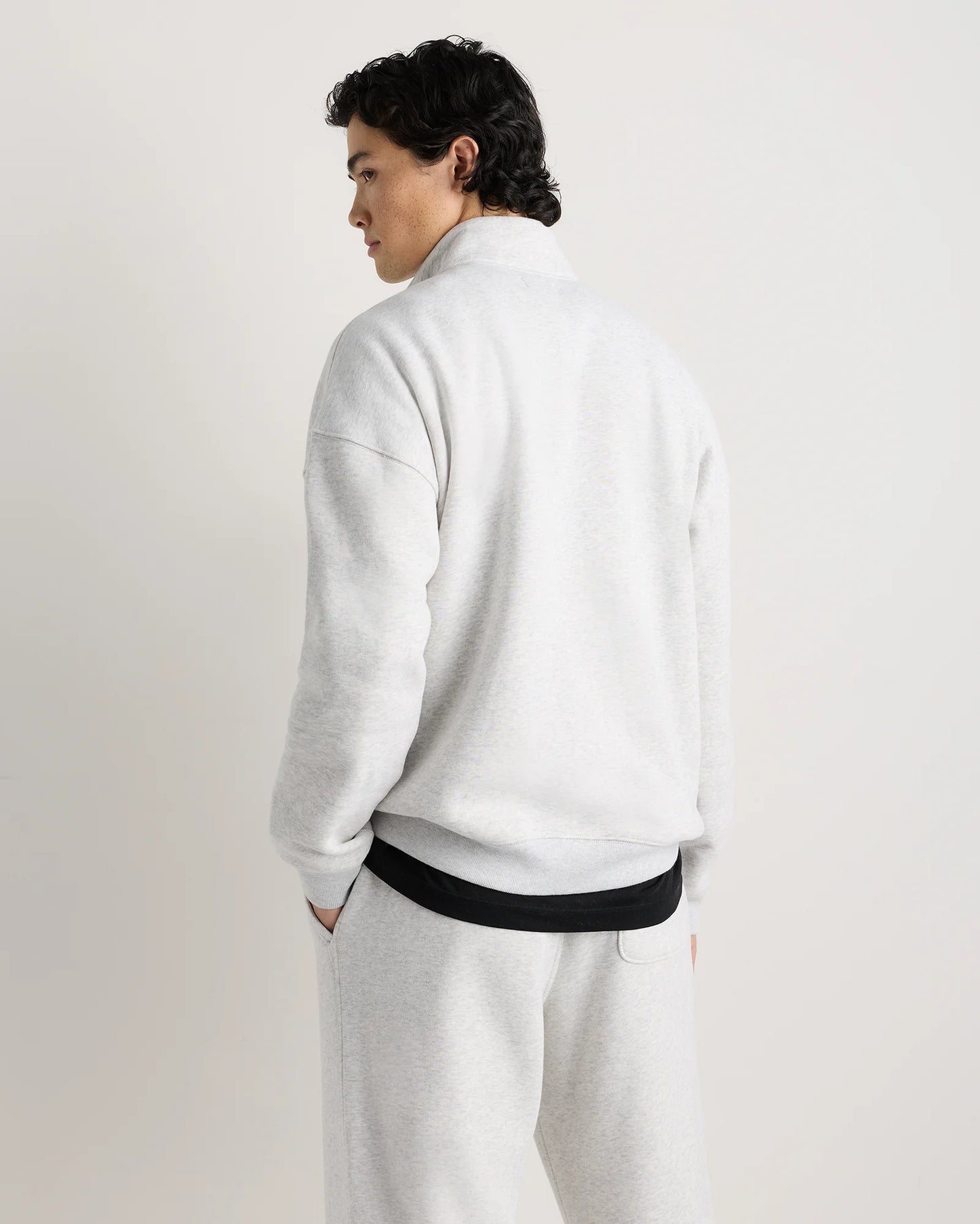 Everyday Fleece Quarter-Zip Sweatshirt - S / Coastal Sage